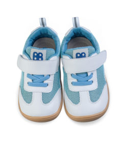 Little Blue Lamb,  barefoot sneakers