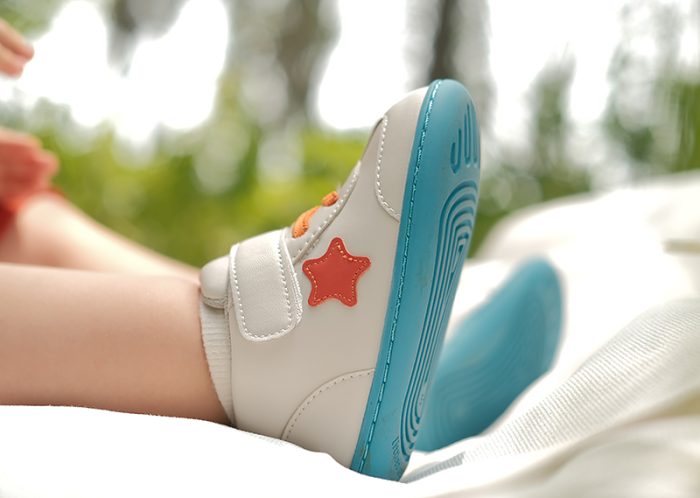 Little Blue Lamb, barefoot ankle sneakers