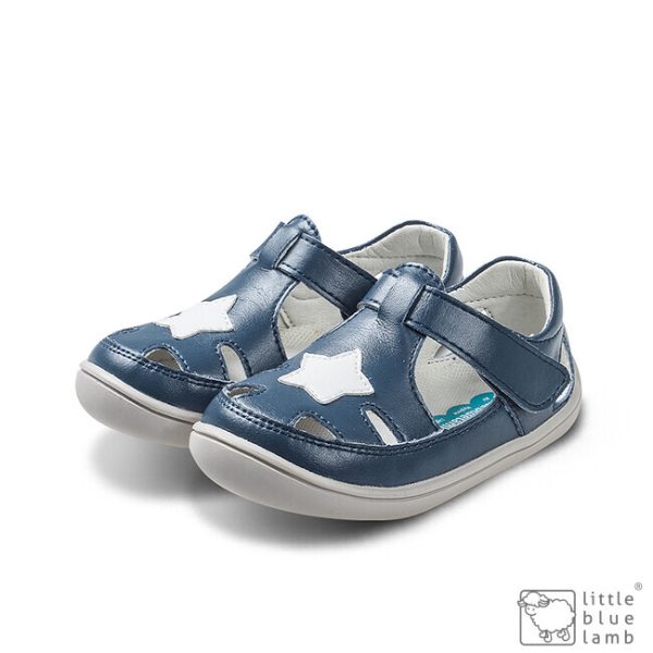Little Blue Lamb, barefoot sandals