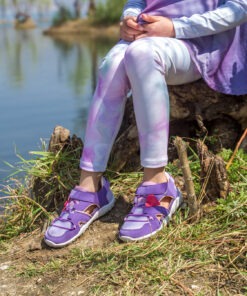 children's sandals, barefoot, pineapple