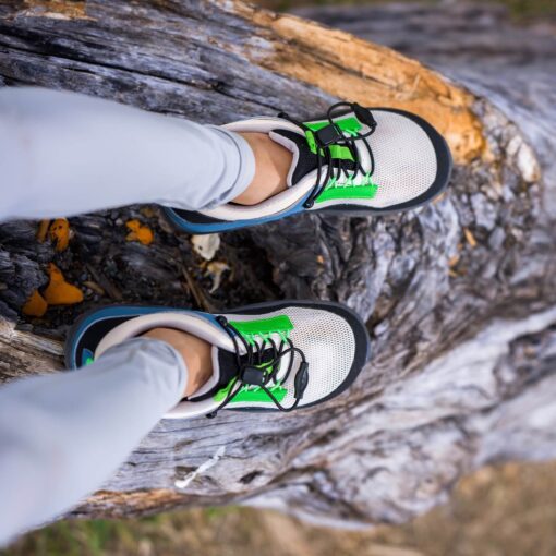 children's sneakers, barefoot, pineapple