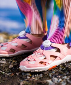 children's sandals, barefoot, pineapple