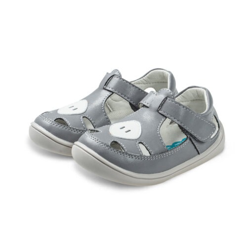 Little Blue Lamb, barefoot sandals