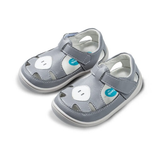 Little Blue Lamb, barefoot sandals