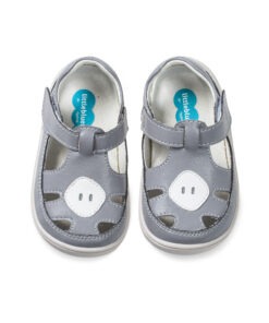 Little Blue Lamb, barefoot sandals