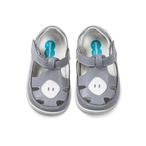 Little Blue Lamb, barefoot sandals