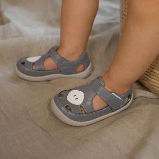 Little Blue Lamb, barefoot sandals