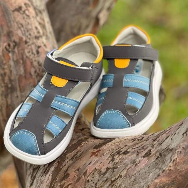 Black & Shoe Horn Little Blue Lamb Boys Girls Toddler Leather Squeaky Sandals 